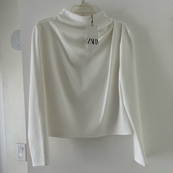 Zara Draped Blouse - Picture 2 of 7